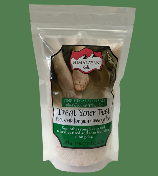 Himalayan Salt Treat your feet plus cooling Menthol 500g